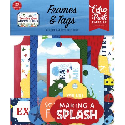 Echo Park Under Sea Adventures Die Cuts - Frames & Tags